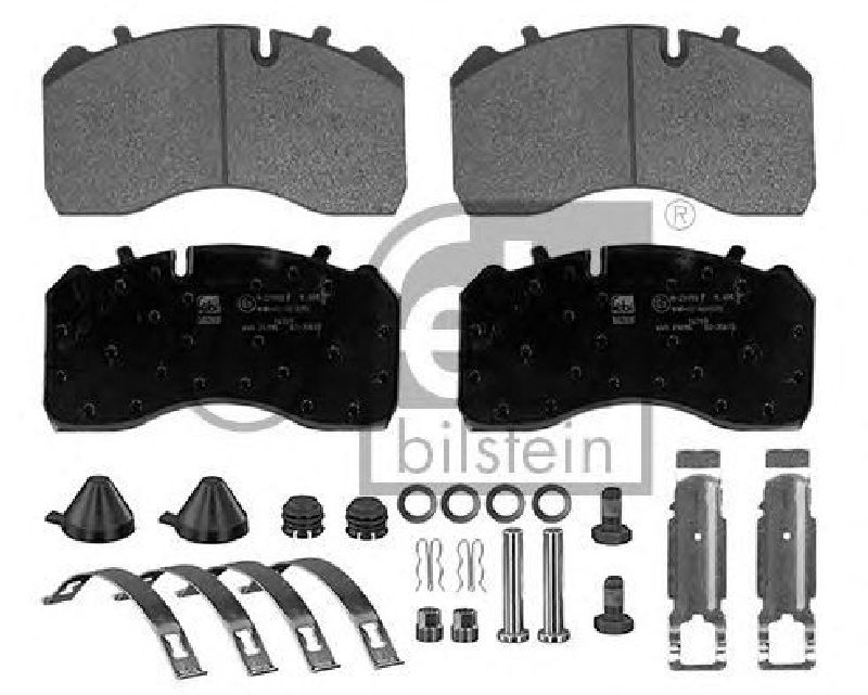 FEBI BILSTEIN 29094 - Brake Pad Set, disc brake Front Axle | Rear Axle