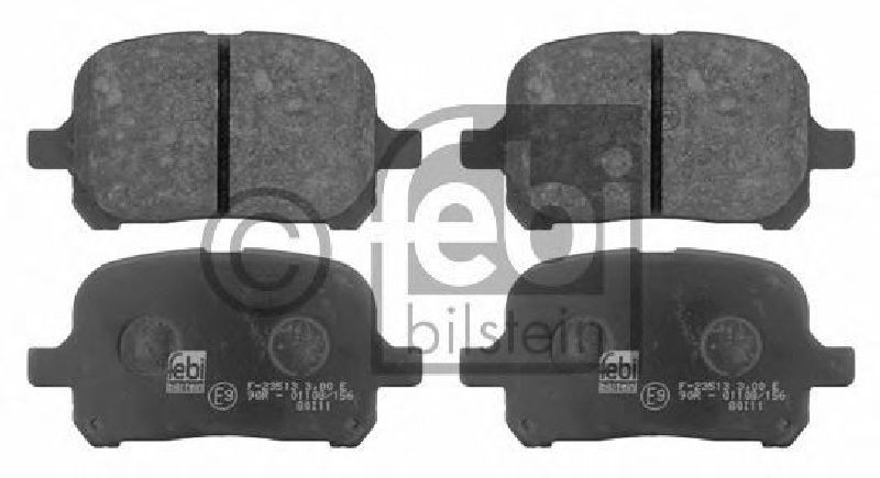 FEBI BILSTEIN 23513 - Brake Pad Set, disc brake Front Axle