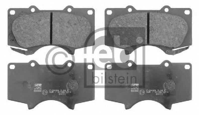 FEBI BILSTEIN 24024 - Brake Pad Set, disc brake Front Axle TOYOTA