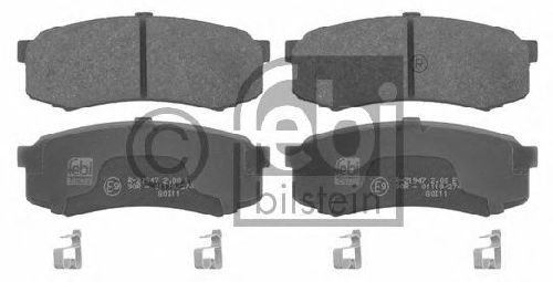 FEBI BILSTEIN 21947 - Brake Pad Set, disc brake Rear Axle TOYOTA
