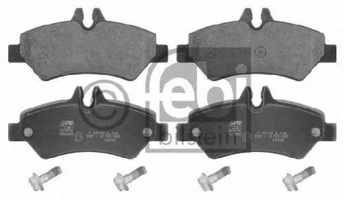 FEBI BILSTEIN 29190 - Brake Pad Set, disc brake Rear Axle VW