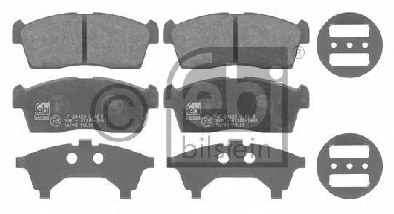 FEBI BILSTEIN 23507 - Brake Pad Set, disc brake Front Axle SUZUKI
