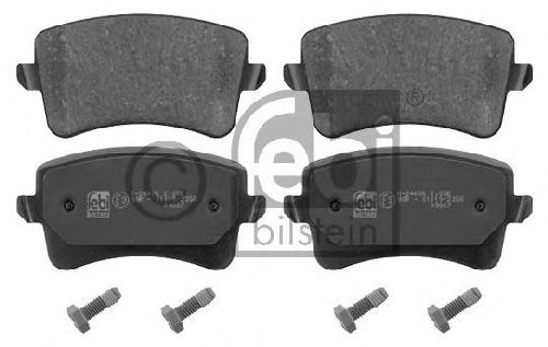FEBI BILSTEIN 24606 - Brake Pad Set, disc brake Rear Axle AUDI