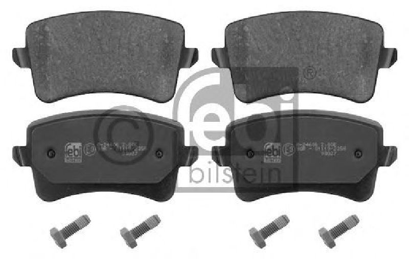 FEBI BILSTEIN 24606 - Brake Pad Set, disc brake Rear Axle AUDI