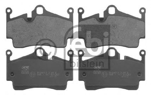 FEBI BILSTEIN 24541 - Brake Pad Set, disc brake Rear Axle PORSCHE