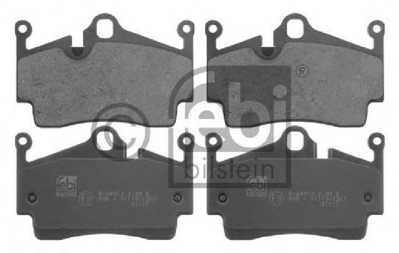 FEBI BILSTEIN 24541 - Brake Pad Set, disc brake Rear Axle PORSCHE