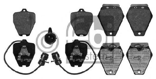 FEBI BILSTEIN 21452 - Brake Pad Set, disc brake Front Axle