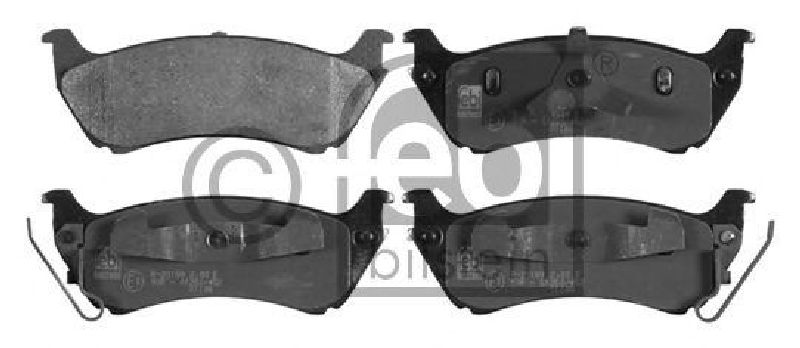 FEBI BILSTEIN 23189 - Brake Pad Set, disc brake Rear Axle