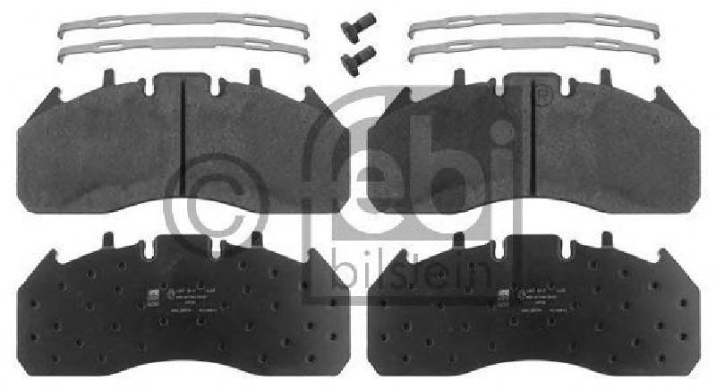 FEBI BILSTEIN 29174 - Brake Pad Set, disc brake Front Axle | Rear Axle VOLVO