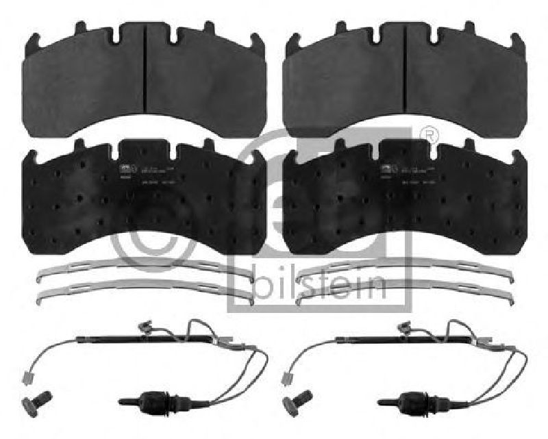 FEBI BILSTEIN 29169 - Brake Pad Set, disc brake Rear Axle RENAULT TRUCKS