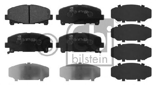 FEBI BILSTEIN 24766 - Brake Pad Set, disc brake Front Axle HONDA