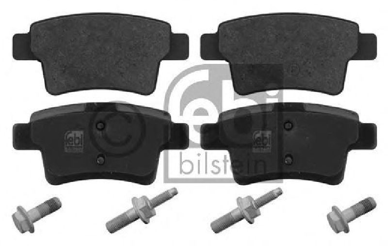 FEBI BILSTEIN 24540 - Brake Pad Set, disc brake Rear Axle CITROËN