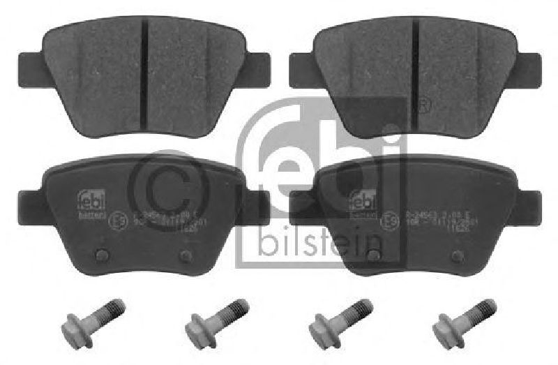 FEBI BILSTEIN 24563 - Brake Pad Set, disc brake Rear Axle SEAT, VW, SKODA, AUDI