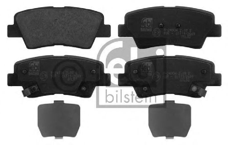 FEBI BILSTEIN 23543 - Brake Pad Set, disc brake Rear Axle HYUNDAI