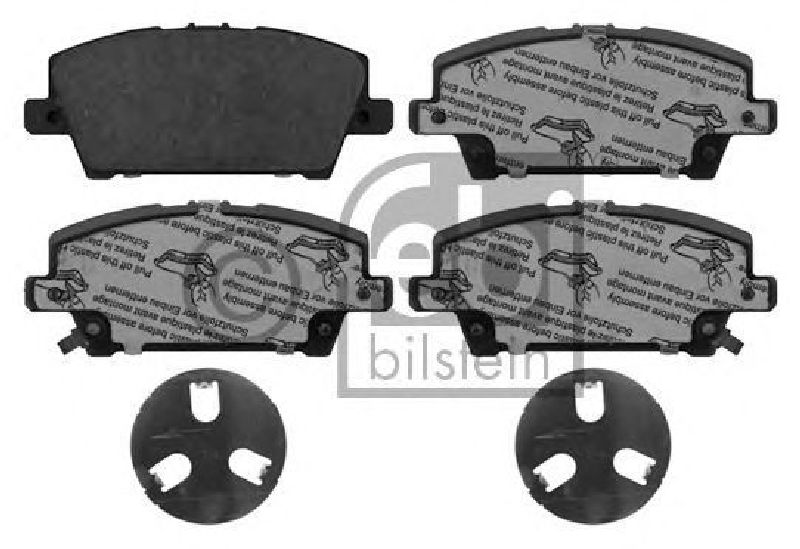 FEBI BILSTEIN 16803 - Brake Pad Set, disc brake Front Axle