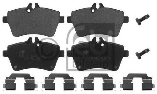 FEBI BILSTEIN 24077 - Brake Pad Set, disc brake Front Axle MERCEDES-BENZ