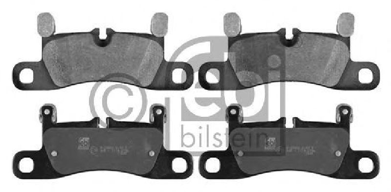 FEBI BILSTEIN 24721 - Brake Pad Set, disc brake Rear Axle PORSCHE, VW