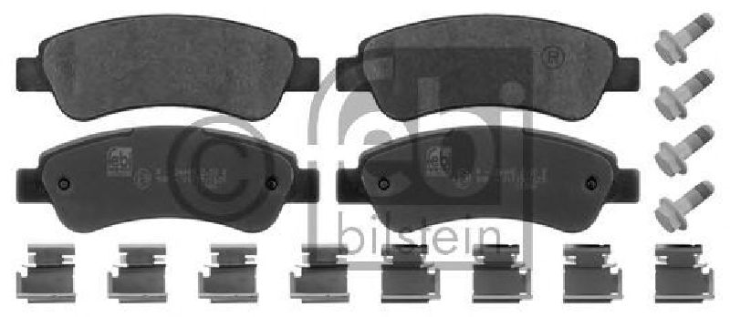 FEBI BILSTEIN 24465 - Brake Pad Set, disc brake Rear Axle PEUGEOT, CITROËN