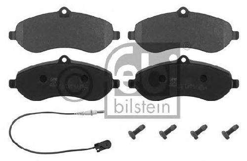 FEBI BILSTEIN 24595 - Brake Pad Set, disc brake Front Axle FIAT, PEUGEOT, CITROËN