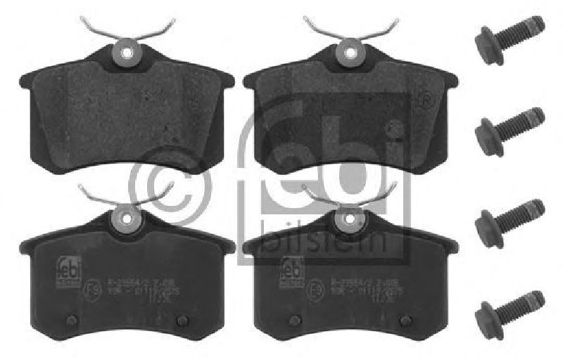 FEBI BILSTEIN 23554 - Brake Pad Set, disc brake Rear Axle CITROËN, PEUGEOT, DS