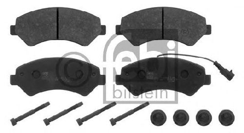 FEBI BILSTEIN 24466 - Brake Pad Set, disc brake Front Axle FIAT, PEUGEOT, CITROËN