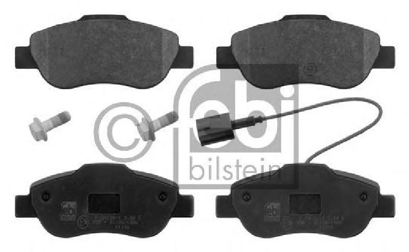 FEBI BILSTEIN 24072 - Brake Pad Set, disc brake Front Axle FIAT, FORD