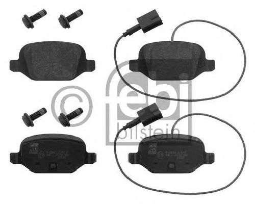 FEBI BILSTEIN 23661 - Brake Pad Set, disc brake Rear Axle ABARTH, FIAT, LANCIA