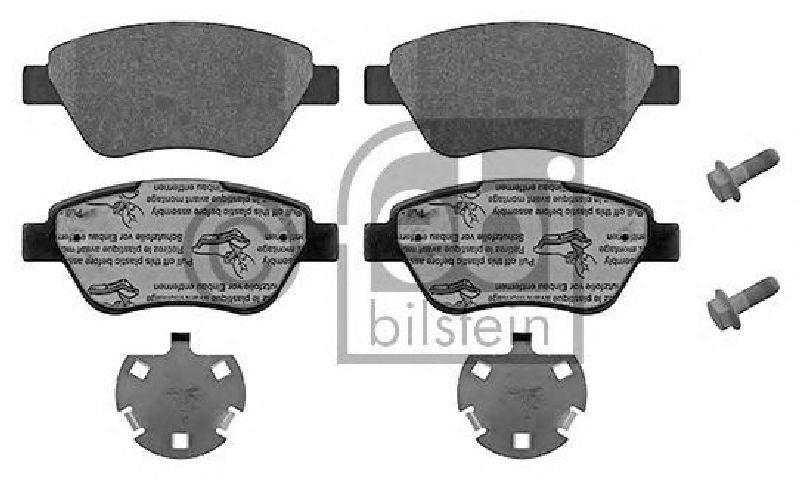 FEBI BILSTEIN 23705 - Brake Pad Set, disc brake Front Axle FIAT