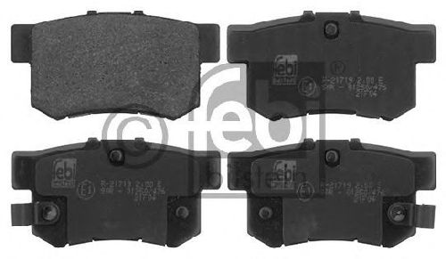 FEBI BILSTEIN 21721 - Brake Pad Set, disc brake Rear Axle FIAT