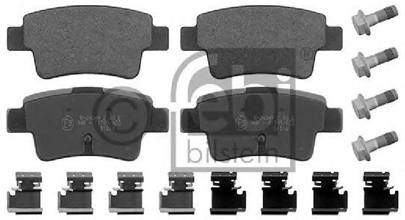 FEBI BILSTEIN 23349 - Brake Pad Set, disc brake Rear Axle OPEL, FIAT, VAUXHALL, ABARTH