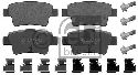 FEBI BILSTEIN 23349 - Brake Pad Set, disc brake Rear Axle OPEL, FIAT, VAUXHALL, ABARTH