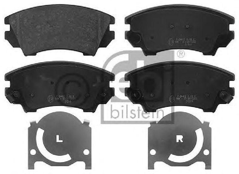 FEBI BILSTEIN 24412 - Brake Pad Set, disc brake Front Axle SAAB, OPEL, VAUXHALL