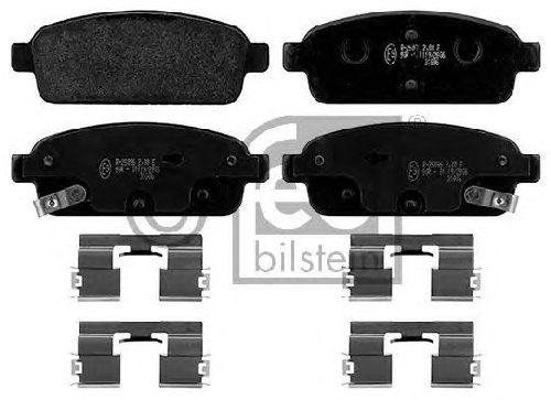 FEBI BILSTEIN 25098 - Brake Pad Set, disc brake Rear Axle OPEL, VAUXHALL, CHEVROLET