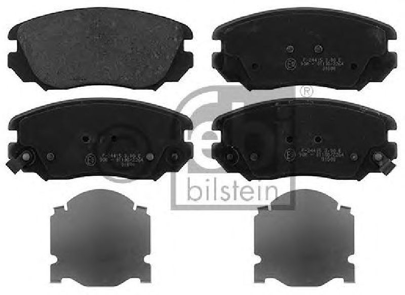 FEBI BILSTEIN 24415 - Brake Pad Set, disc brake Front Axle VAUXHALL, OPEL