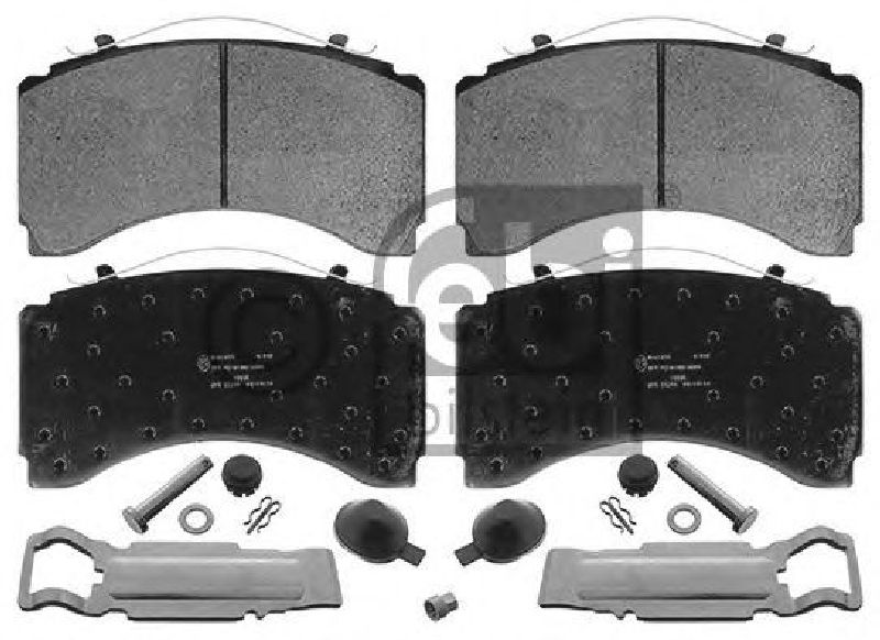 FEBI BILSTEIN 29244 - Brake Pad Set, disc brake Rear Axle MERCEDES-BENZ