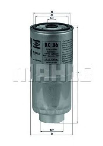 KC 36 KNECHT 78626061 - Fuel filter