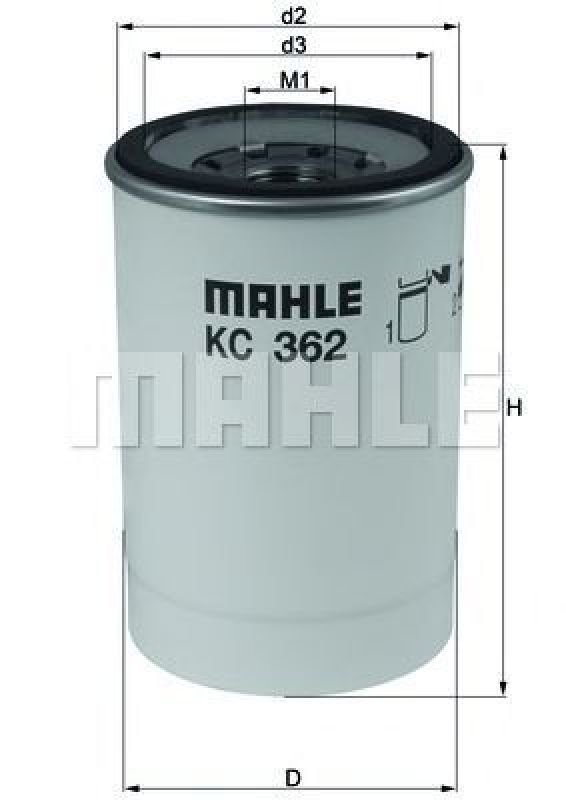 KC 362D KNECHT 70382971 - Fuel filter VOLVO, RENAULT TRUCKS