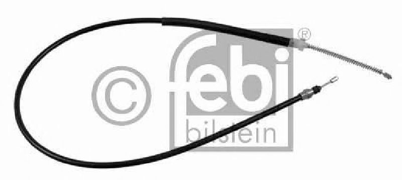 FEBI BILSTEIN 17909 - Cable, parking brake Left Rear | Right Rear PEUGEOT