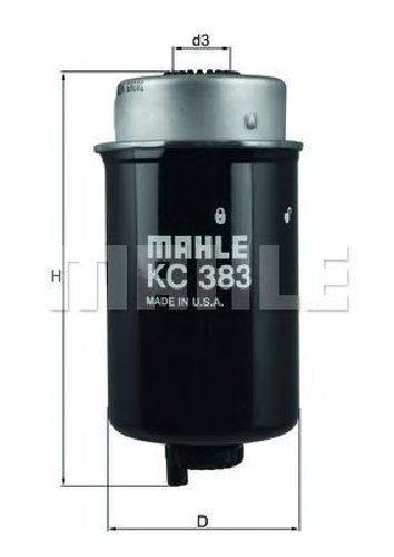 KC 383 KNECHT 72343262 - Fuel filter LAND ROVER