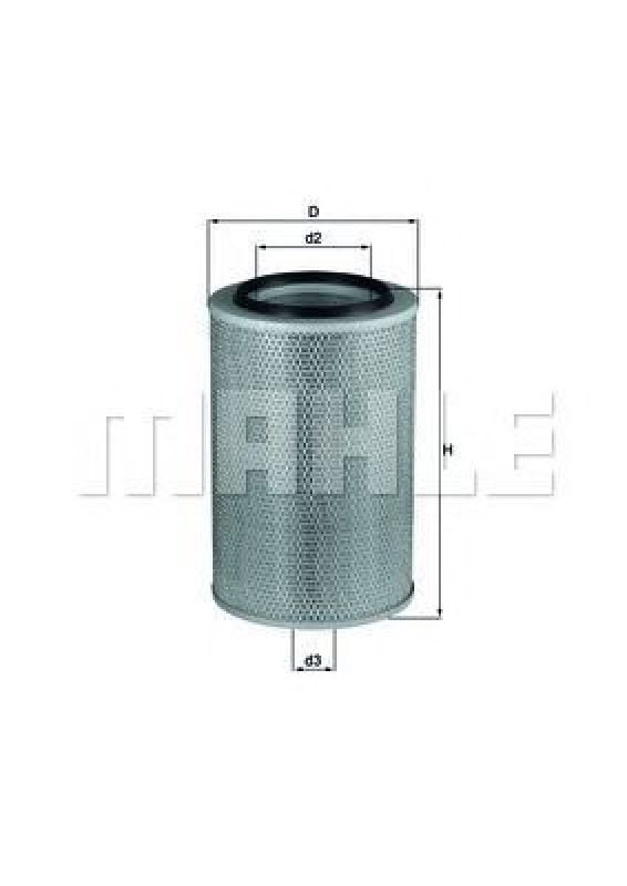 LX 345 KNECHT 78606238 - Air Filter MAN, IVECO, NEOPLAN, ERF, SOLARIS, DAF