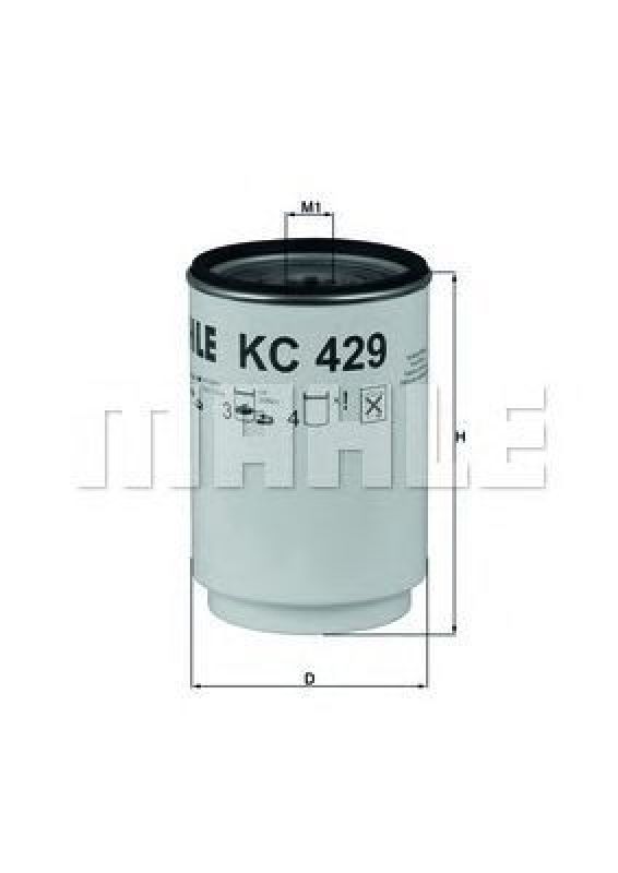 KC 429D KNECHT 70537611 - Fuel filter RENAULT TRUCKS, VOLVO