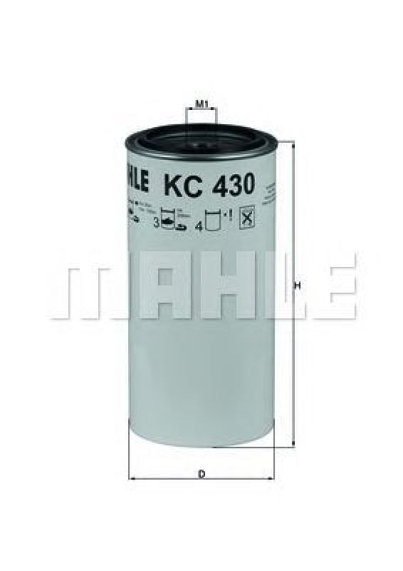KC 430D KNECHT 70536987 - Fuel filter