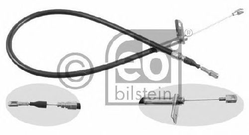 FEBI BILSTEIN 19957 - Cable, parking brake Left Rear | Right Rear