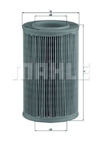 LX 55 KNECHT 77655517 - Air Filter FIAT, PIAGGIO