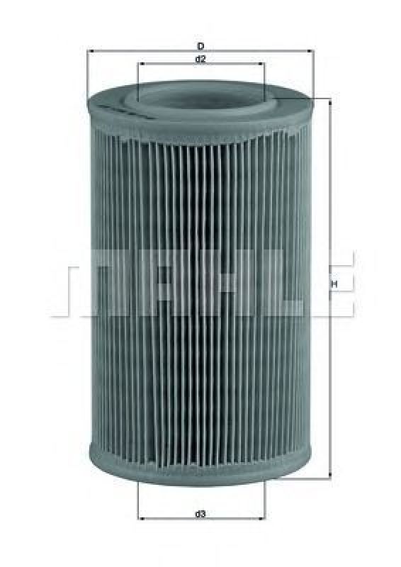 LX 55 KNECHT 77655517 - Air Filter FIAT, PIAGGIO