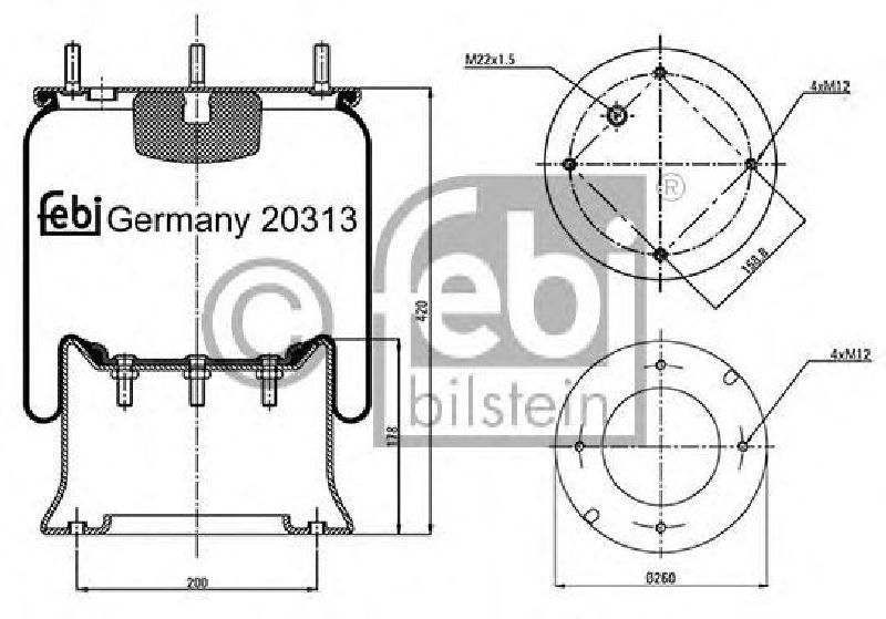 FEBI BILSTEIN 20313 - Boot, air suspension