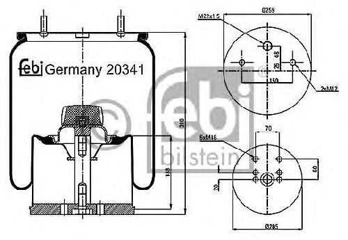 FEBI BILSTEIN 20341 - Boot, air suspension