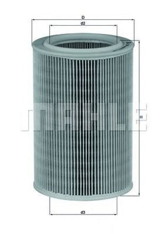 LX 587 KNECHT 78765950 - Air Filter