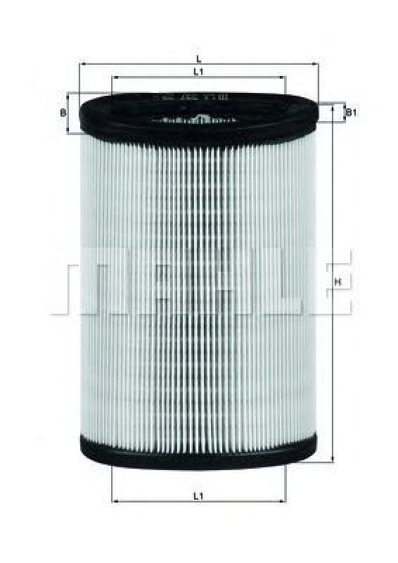 LX 597 KNECHT 79606526 - Air Filter PEUGEOT, CITROËN