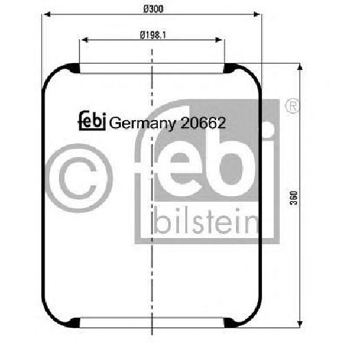 FEBI BILSTEIN 20662 - Boot, air suspension Front Axle left and right | Rear Axle left and right